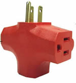 7.	3 Way Outlet Wall Plug Adapter